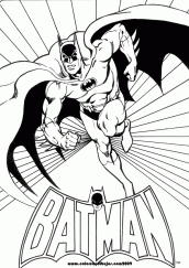 desenhos para colorir do batman