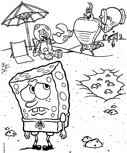 desenhos para colorir do bob esponja