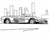 desenhos para colorir ferrari