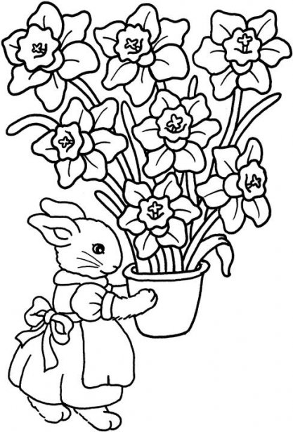 desenhos para colorir flores