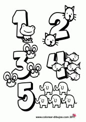 desenhos para colorir numeros