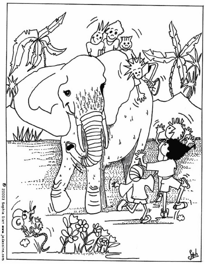 elefante para colorir 01