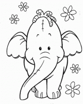 elefante para colorir e imprimir
