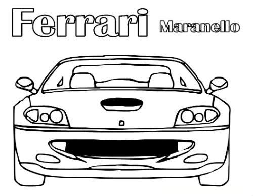 ferrari para colorir 03