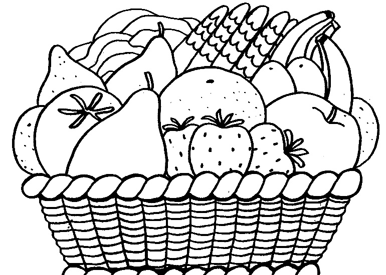 frutas para colorir