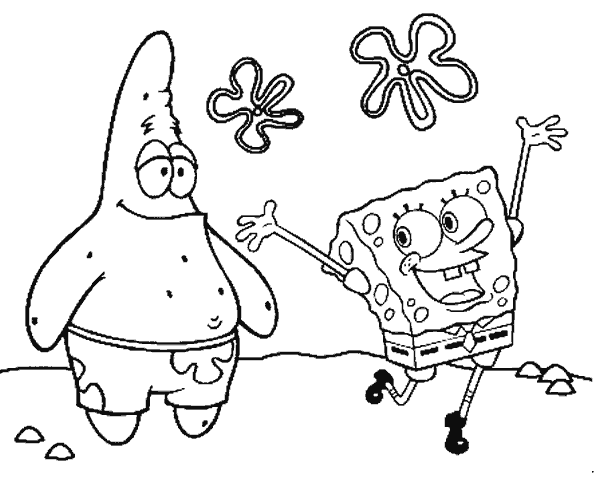 jogos para colorir do bob esponja