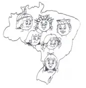 mapa brasil para colorir