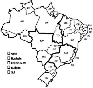 mapa do brasil para colorir