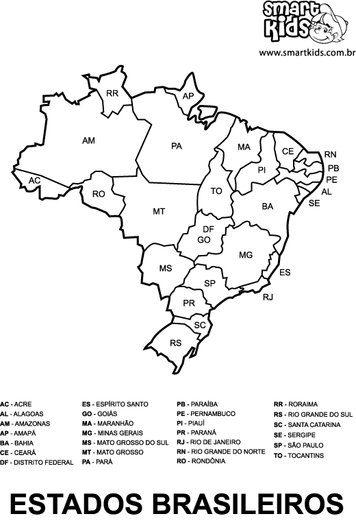 mapa do brasil para imprimir