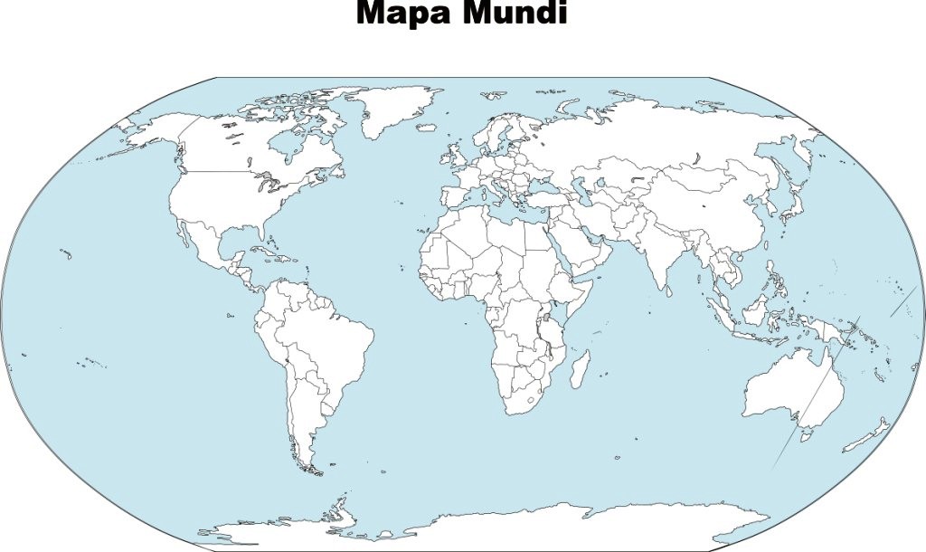 mapa mundi colorir