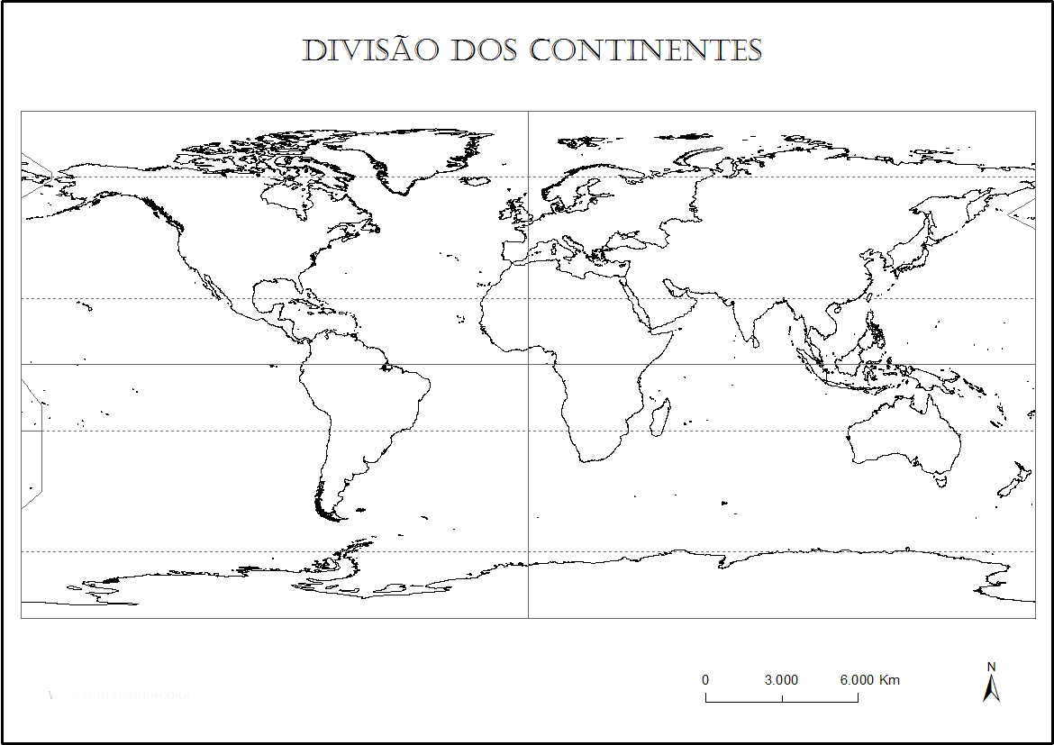 mapa mundi para colorir e imprimir