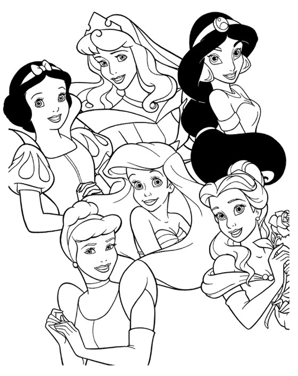 princesas para pintar