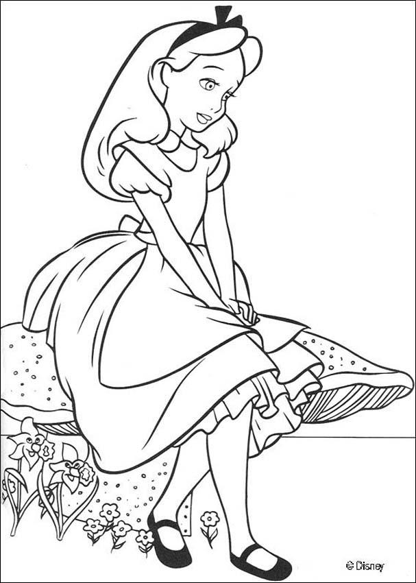 alice para colorir