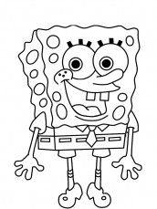 bob esponja para colorir