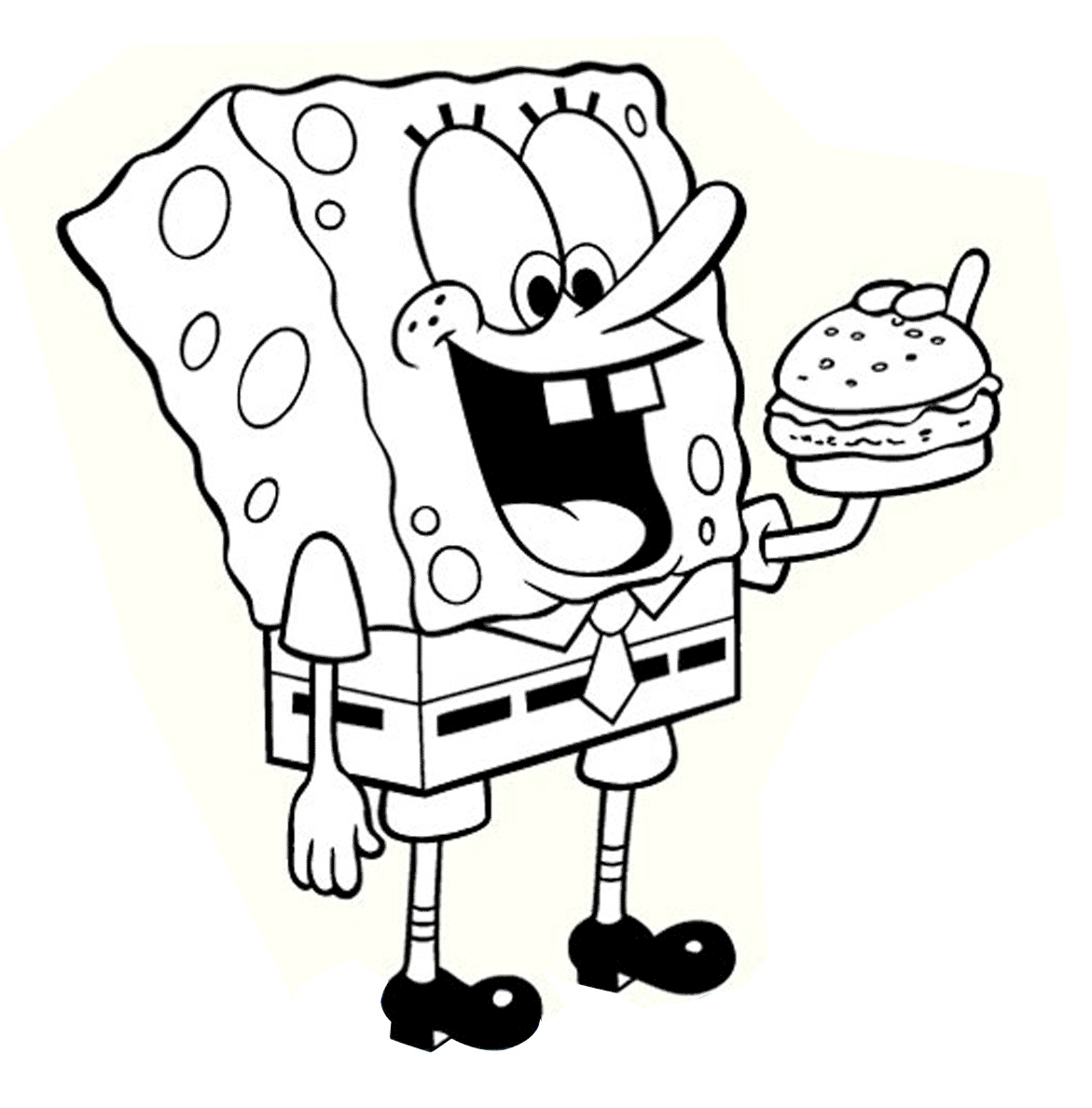 bob esponja para colorir