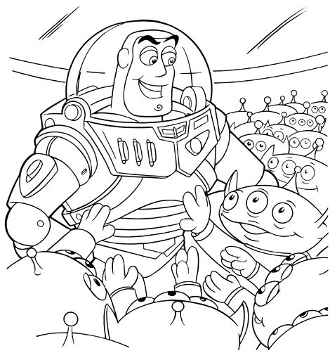 buzz lighyear para colorir