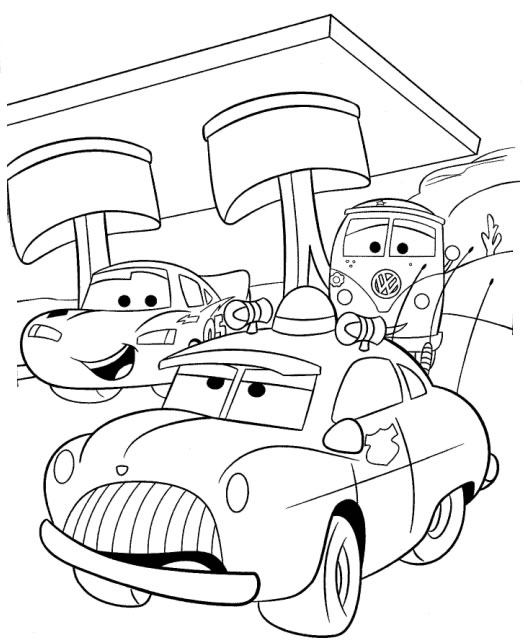 carros para colorir