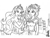 desenho da barbie para colorir online