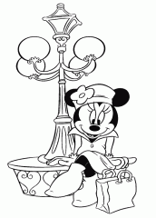 desenho da minnie para colorir