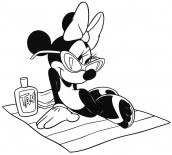 desenho da minnie para imprimir e colorir