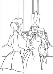 desenho da princesa cinderela para pintar e colorir