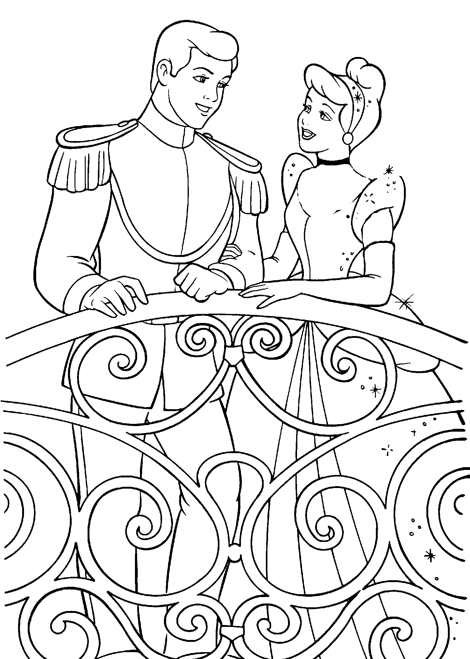 desenho da princesa cinderela