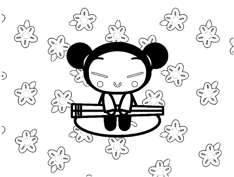 desenho da pucca para colorir