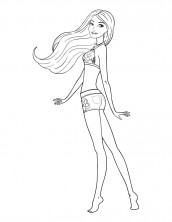 desenho de barbie para colorir