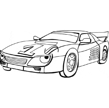 desenho de carro para colorir