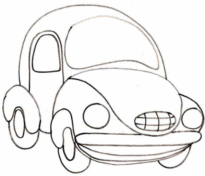 desenho de carros para colorir