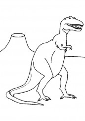 desenho de dinossauro para colorir