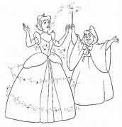 desenho de princesa cinderela para colorir
