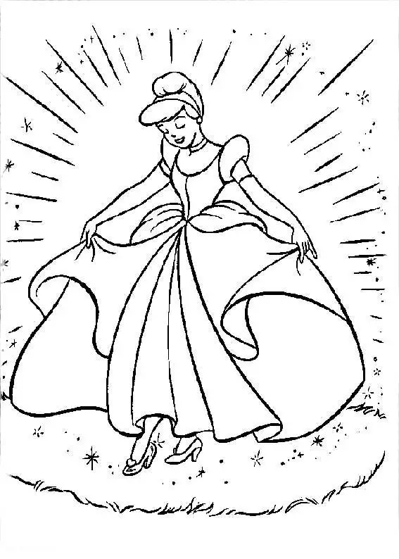 desenho de princesa cinderela
