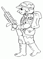 desenho de soldado para imprimir