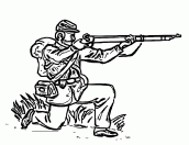 desenho de soldado para pintar