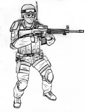 desenho de soldados do exercito para colorir