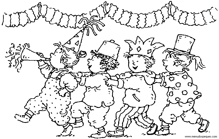 desenho do carnaval para colorir