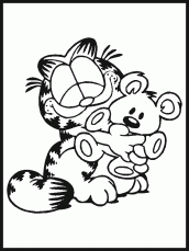 desenho do garfield para colorir