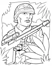 desenho do soldado para colorir