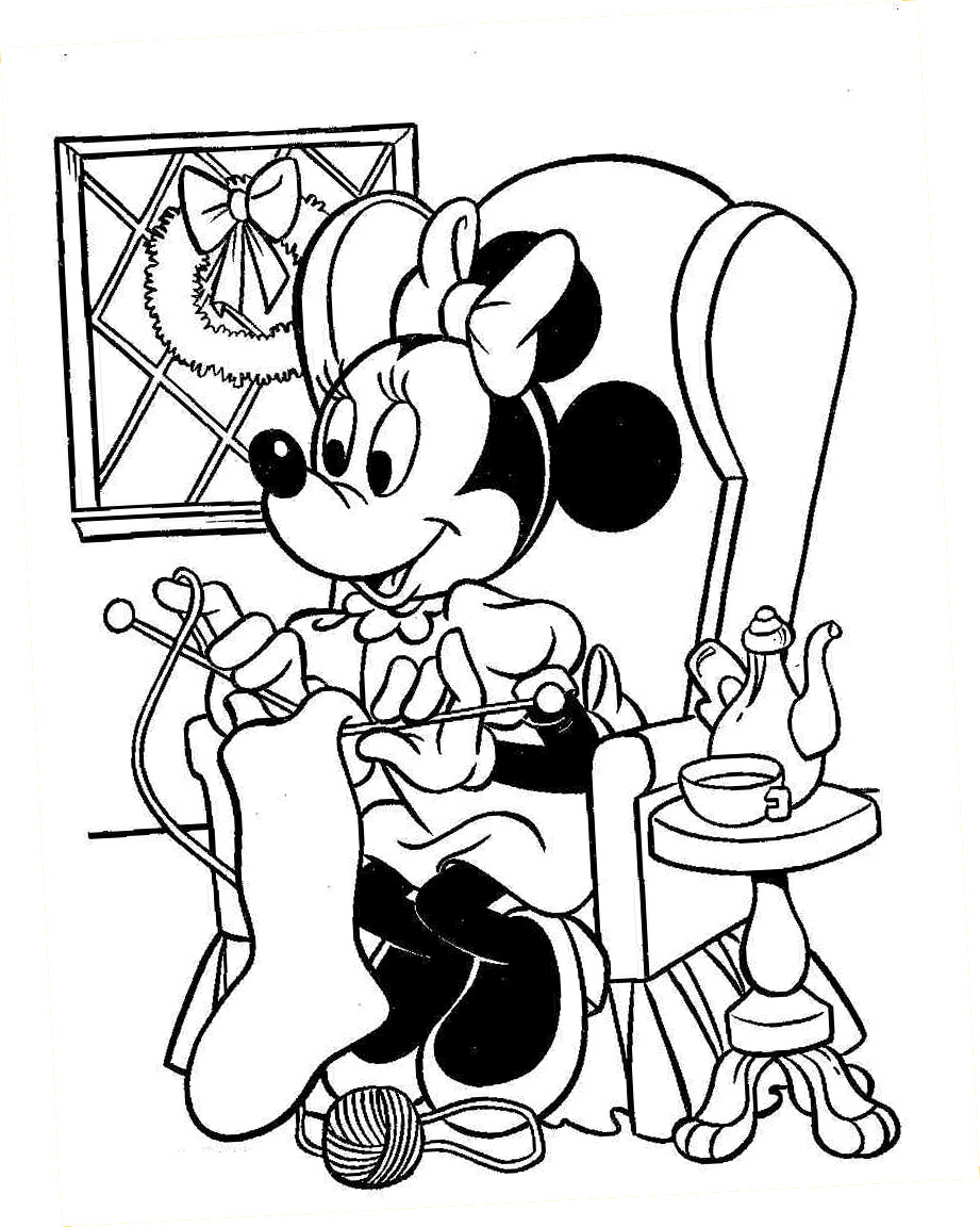 desenho minnie e mickey para colorir