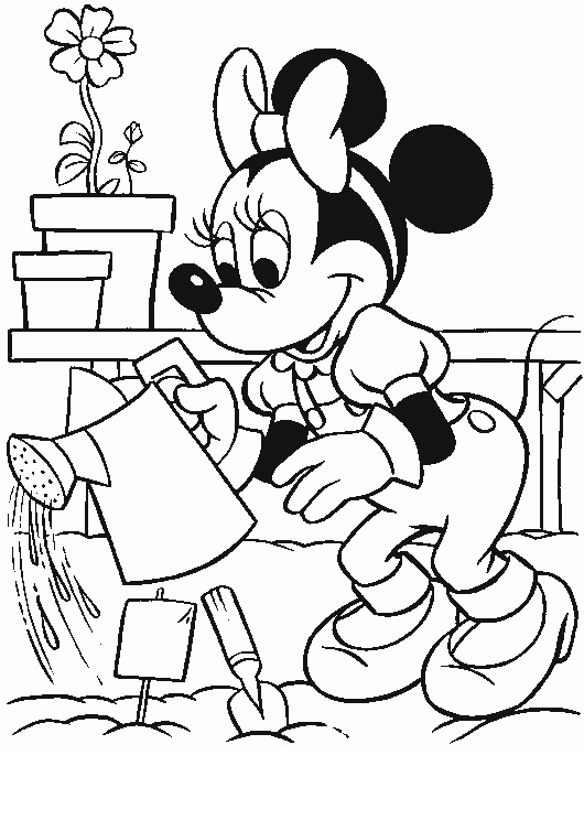 desenho minnie para pintar