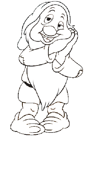 desenho para colorir branca de neve