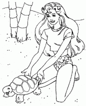 desenho para colorir da barbie