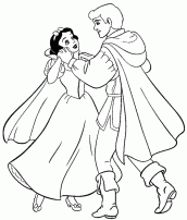 desenho para colorir da branca de neve