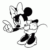 desenho para colorir da minnie