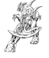 desenho para colorir do bakugan