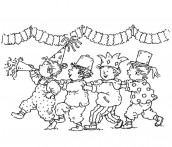 desenhos carnaval para colorir