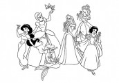 desenhos da disney para colorir princesas