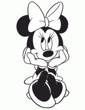 desenhos da minnie mouse para pintar