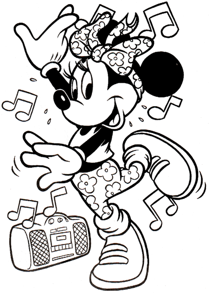 desenhos da minnie para colorir